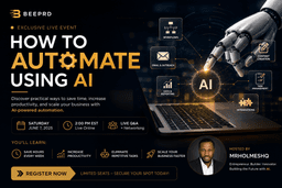 AI Automation Masterclass: Work Less, Accomplish More event photo